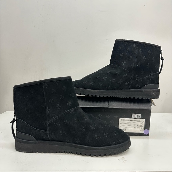 ~New W/ Box! Mens Suicoke OVO Edition Black Winter Waterproof Sherpa Boots - Picture 2 of 6